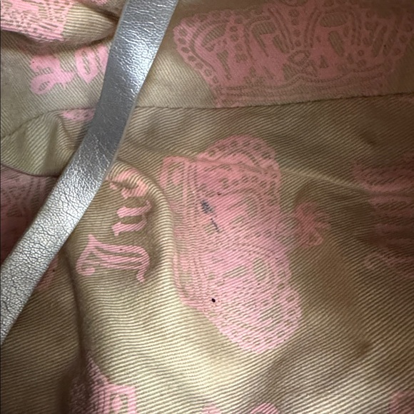 Vintage Juicy Couture Peach Satchel/Shoulder Bag with Chain Handles - Picture 8 of 16